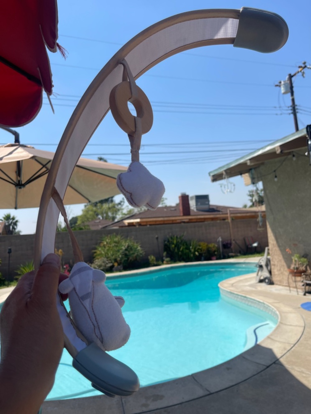 Ingenuity Swing Neutral Baby Mobile Arm with Plush Toys Replacement part